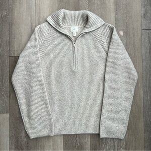 H&M Quarter Zip Sweater